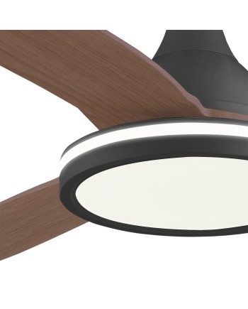 VENTILADOR MAHON MADERA OSCURA 107CM 3 PALAS