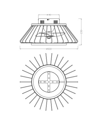 VENTILADOR MALABO NEGRO 50 CMS