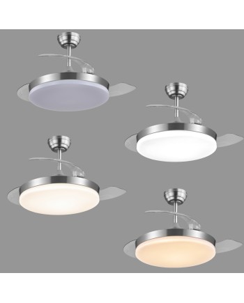 VENTILADOR MALTA NIQUEL SATINA 50 CM 3 PALAS