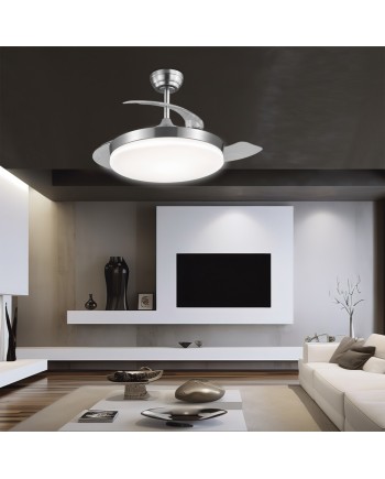 VENTILADOR MALTA NIQUEL SATINA 50 CM 3 PALAS