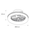 VENTILADOR RAMSES BLANCO 50X20CMS  - 40W