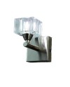 CUADRAX NÍQUEL SAT. C. OPTICO Aplique 1 Luz 1 x G9