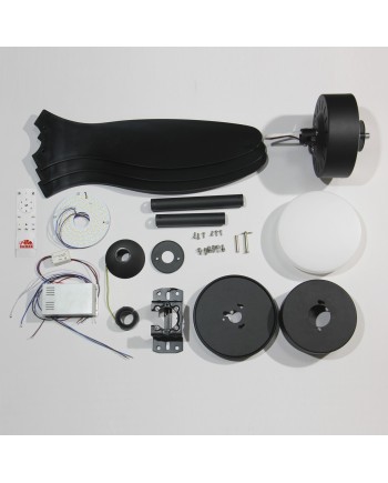 VENTILADOR VALCANO NEGRO 107 CM 3 PALAS