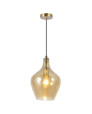 COLGANTE AINA LATÓN - AMBAR 1 X 60W E-27