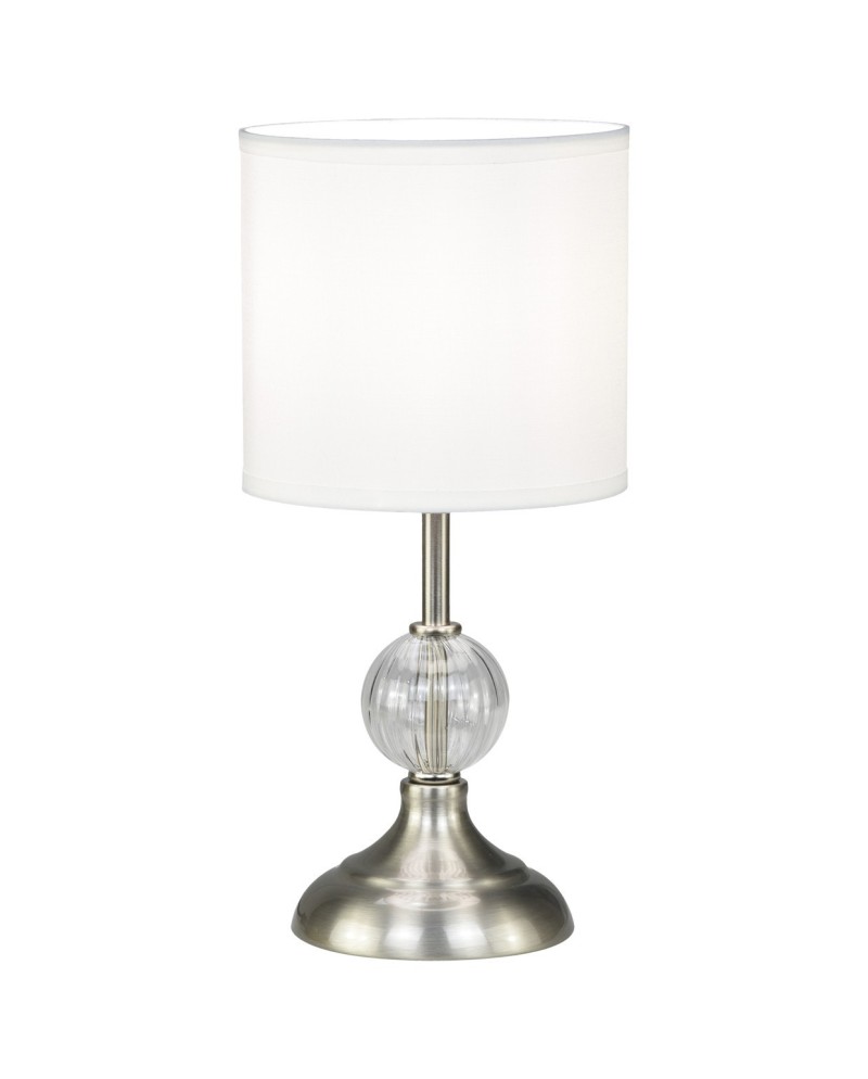 SOBREMESA ALEX NIQUEL SATINA 1 X 40W E-14