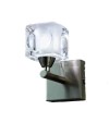CUADRAX NÍQUEL SAT. CRISTAL Aplique 1 Luz 1 x G9