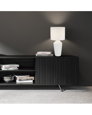 SOBREMESA BARRON BLANCO 1 X 60W E-27