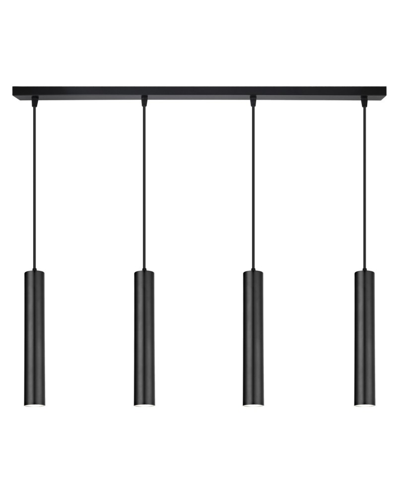 REGLETA 4L. ANTIA NEGRO 4 X 40W GU-10