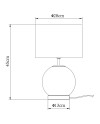 SOBREMESA CARPARI LATÓN CRISTA 1 X 60W E-27