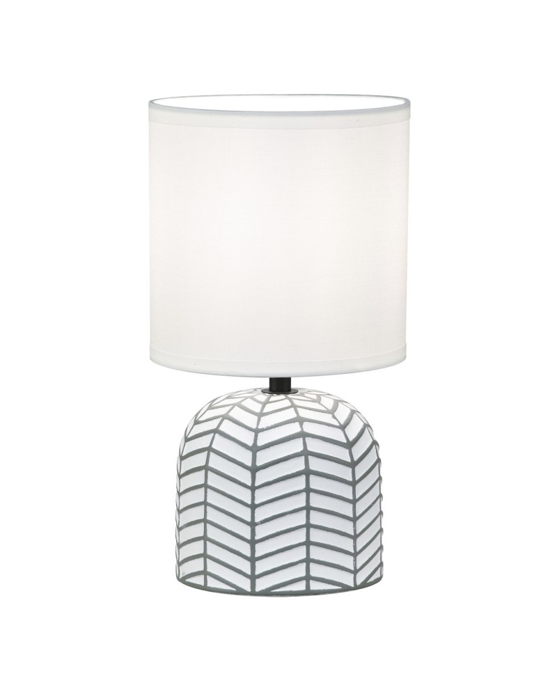SOBREMESA DARREN BLANCO/GRIS 1 X 40W E-14