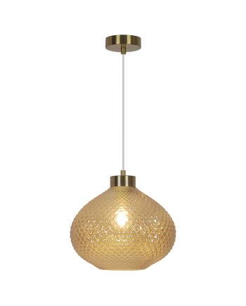 COLGANTE FLORE LATÓN - AMBAR