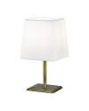 SOBREMESA FOX BLANCO/CUERO 1 X 40W E-14