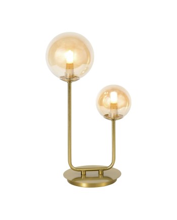 SOBREMESA GALAXIA LATÓN AMBAR 2 X 28W G-9