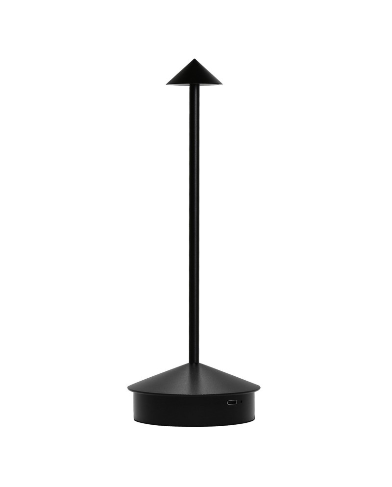 SOBREMESA GRAM NEGRO LED 3W - BATERIA RECARGABLE