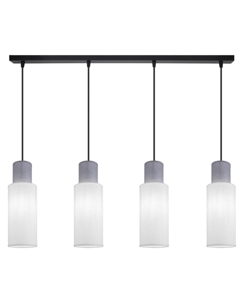 BARRA 4L KILIAN BLANCO/GRIS 4 X 60W E-27