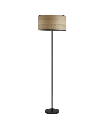 PIE SALON LARINO MADERA/NEGRO 1 X 60W E-27