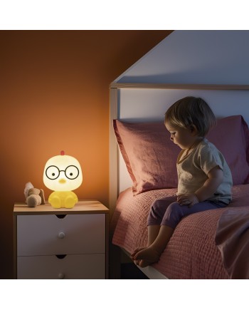 SOBREMESA MASKOTA POLLITO  1 X 40W E-14-BOMBILLA INCLUIDA