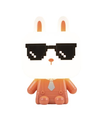 SOBREMESA MASKOTA PERRITO ROJO 1 X 40W E-14-BOMBILLA INCLUIDA