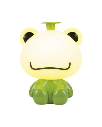 SOBREMESA MASKOTA RANITA VERD 1 X 40W E-14-BOMBILLA INCLUIDA