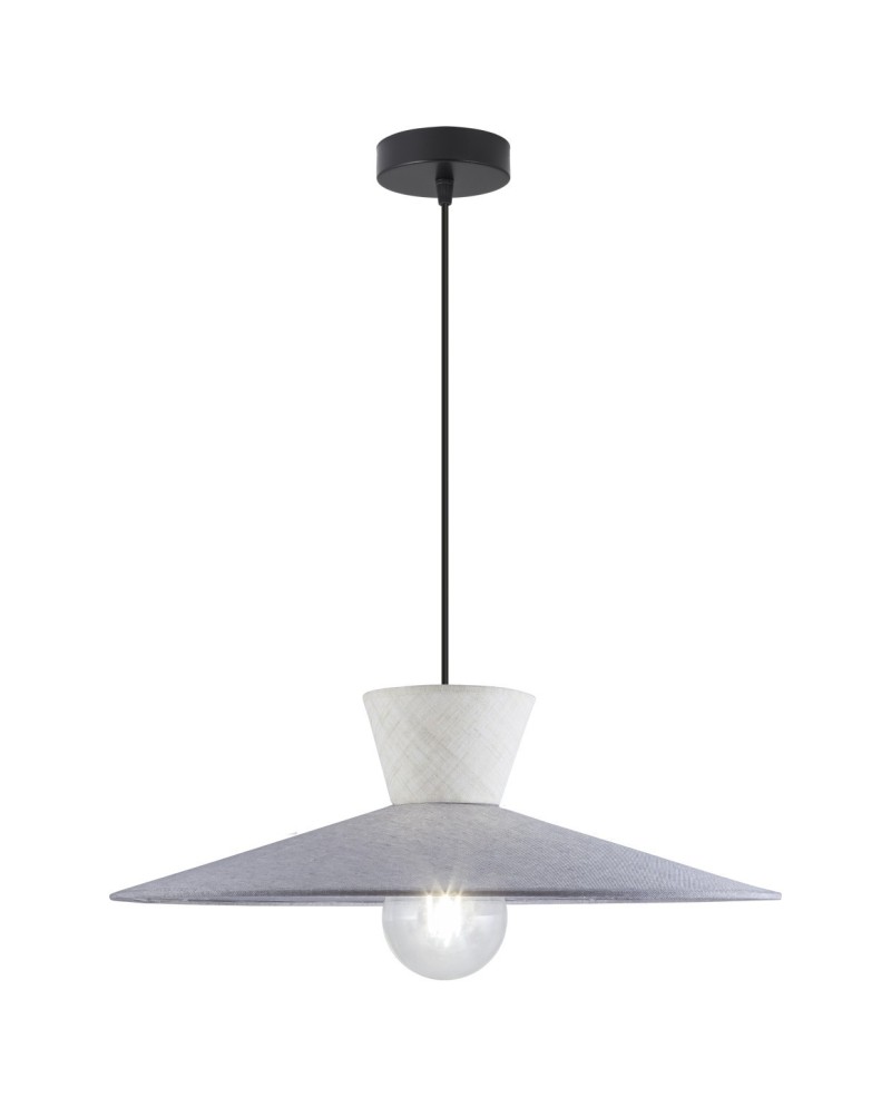 COLGANTE 1L. MERIDA GRIS/BEIG 1 X 60W E-27