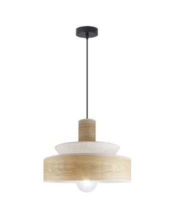 COLGANTE MOHANA MADERA/LINO 1 X 60W E-27
