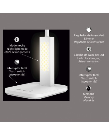 FLEXO LED MORIN BLANCO LED 9W 530LM 3000-3800-5700K