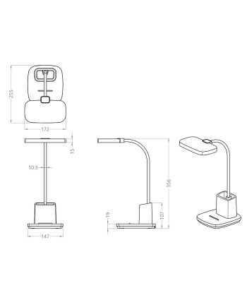 FLEXO LED NECK BEIGE LED 9W 400LM 3000-3800-5700K