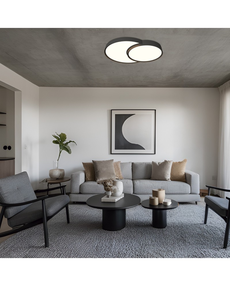 PLAFON LED NIRO NEGRO LED 67W 3000/4000/6000K