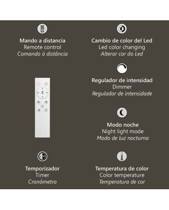 PLAFON LED NIRO NEGRO LED 67W 3000/4000/6000K