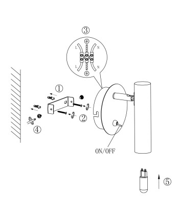 APLIQUE OSMA BLANCO 1 X 28W G-9