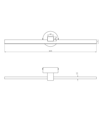 APLIQUE LED TARIK CROMO LED 15W 810LM 4000K