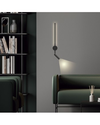 APLIQUE LED ZAC NEGRO LED 8W 3000K