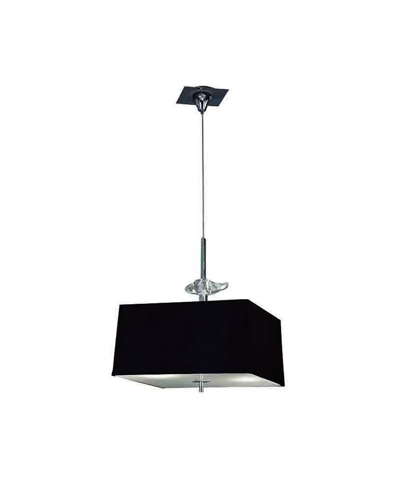 AKIRA CROMO P. NEGRA Lámpara  4 x E27 (No Incl.)