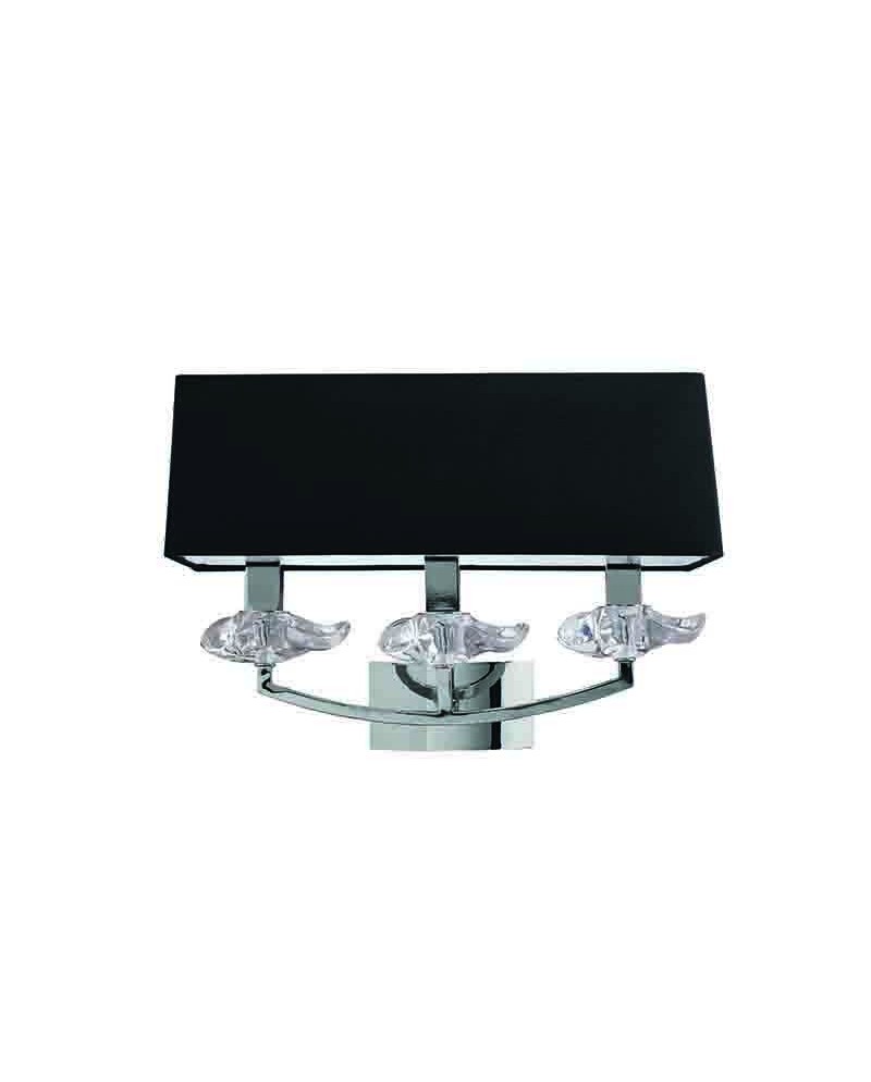 AKIRA CROMO P. NEGRA Aplique  3 x E14 (No Incl.)