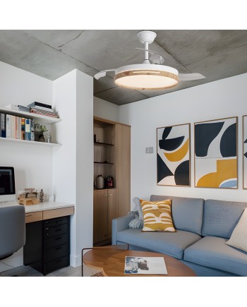 VENTILADOR MINI TOGO MADERA 40CMS 3 PALAS