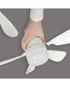 VENTILADOR NANO BLANCO 40CMS 5 PALAS - E-27