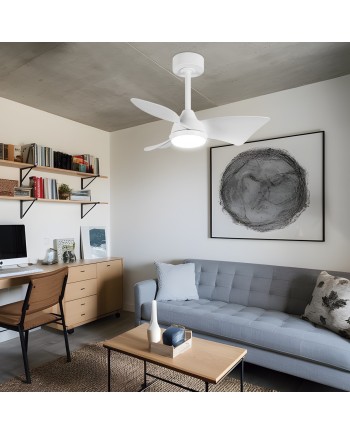 VENTILADOR TAURO BLANCO 76CMS 3 PALAS LED 24W