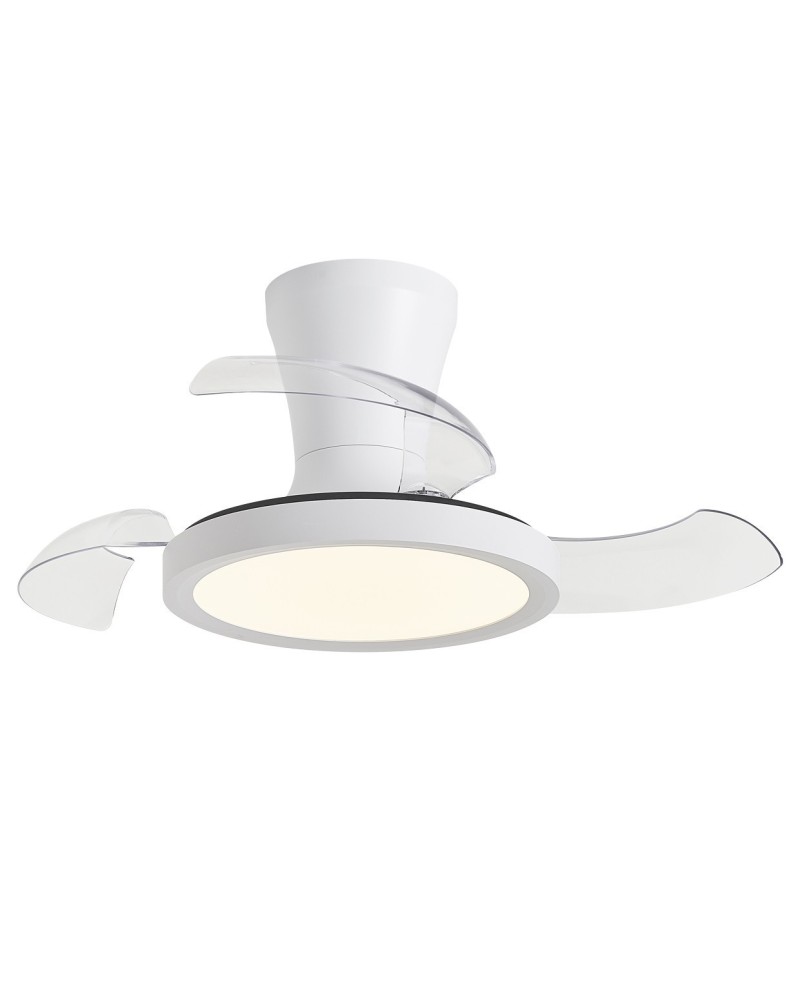 VENTILADOR TOMBET BLANCO 30CMS 3 PALAS LED 48W