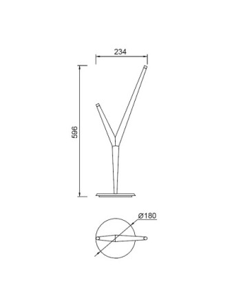 ARRECIFE SOBREMESA ARRECIFE ( 2 L ) BLANCO LED 4W   3000K   320 LMS