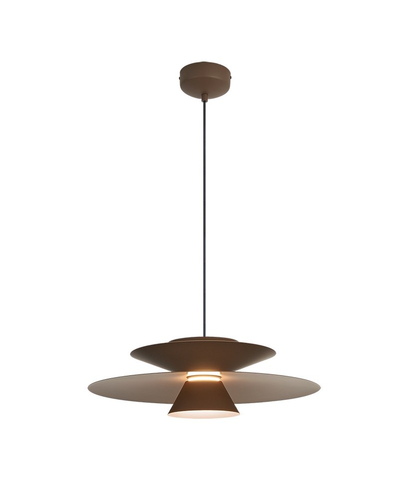 ESTRELLA COLGANTE LED - 12W - CAFÉ OSCURO DIMABLE TRIAC LED 12W   3000K   900 LMS