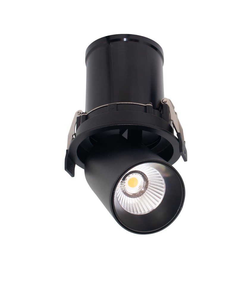 Garda * Empotrable Led Cob (Basculante) Negro 12W - 2700K