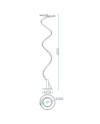 Helix * Pie Salon Led 42W - 4000K - Blanco/Cromo