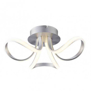 KNOT LED PLATA CROMO Plafón LED 3 Dimable LED 36W   3000K   2520 LMS