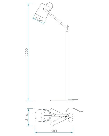 ***Des*** Nordica *Blanco/Madera* Pie Salon 1L