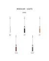 MODULAR LIGHT * COLGANTE SPARK NEGRO