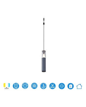 MODULAR LIGHT * COLGANTE SPARK GRIS OSCURO
