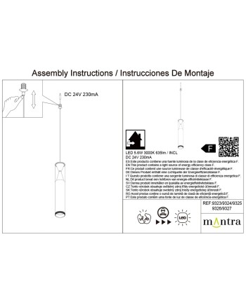 MODULAR LIGHT * COLGANTE SPARK ORO