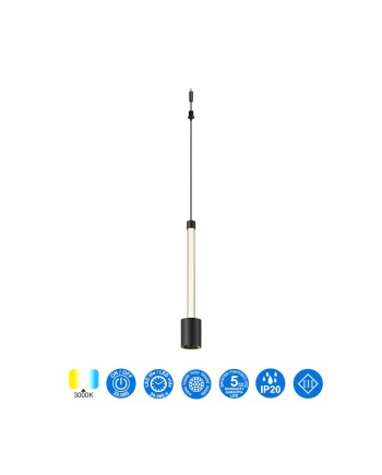 MODULAR LIGHT * COLGANTE FUGAZ NEGRO