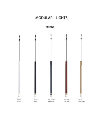 MODULAR LIGHT * COLGANTE MOANA NEGRO