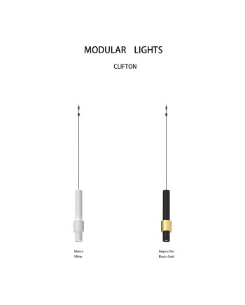 MODULAR LIGHT * COLGANTE CLIFTON BLANCO